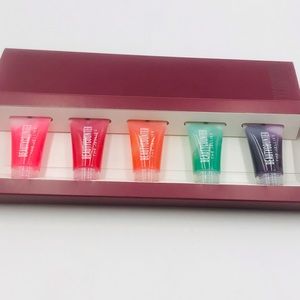 BeautyCounter JELLIES 5 Brights, Raspberry/Red Pear/Orange/Mint/Plum Lip Gloss